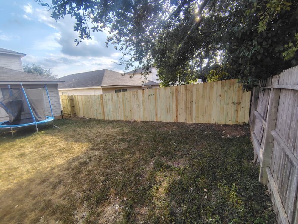 New wood privacy fence after replacement by Fence Guy Pro
